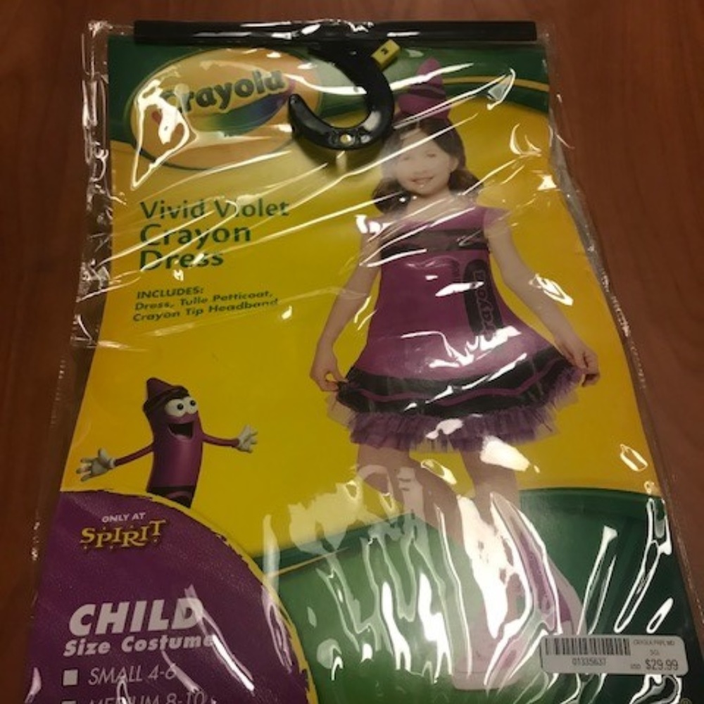 Child's Purple Crayon Costume
